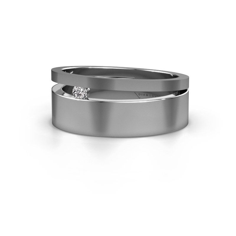 Afbeelding van Ring angie<br/>585 witgoud<br/>Diamant 0.03 crt