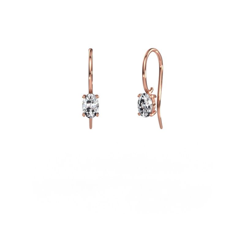 Ohrhänger Cleo OVL 585 Roségold Diamant 0.80 crt