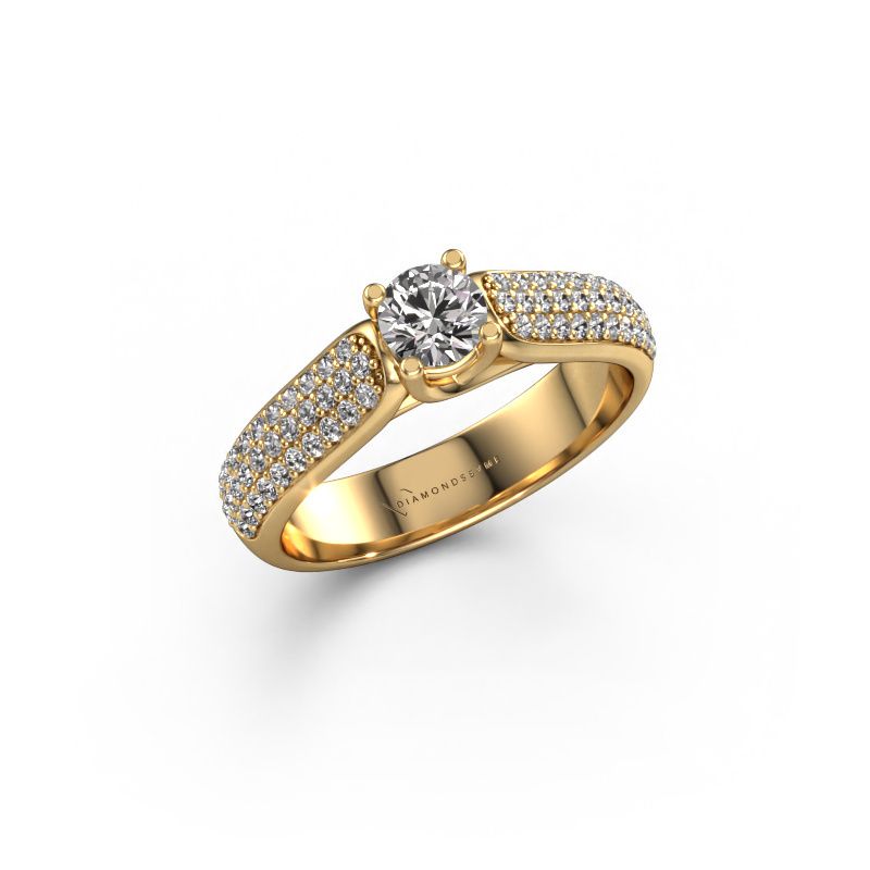 Verlovingsring Leoness 585 goud diamant 0.30 crt
