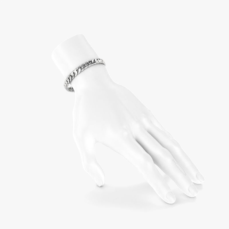 Cuban bracelet cubain ±10 mm 585 or blanc