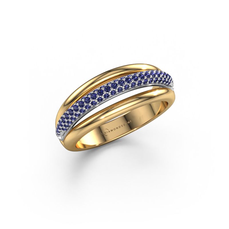 Ring Paris 585 gold sapphire 1 mm