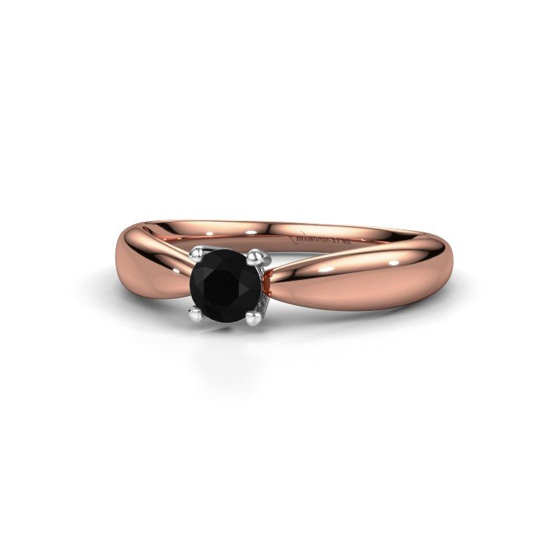 Image de Bague de fiançailles Nichole<br/>585 or rose<br/>Diamant noir 0.36 crt
