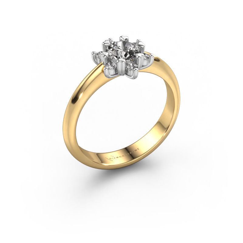 Ring Liesbeth 585 gold zirconia 5 mm
