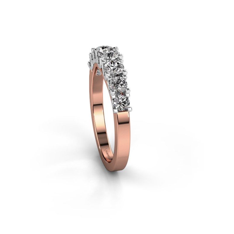 Afbeelding van Ring selina 3<br/>585 rosé goud<br/>Lab-grown diamant 0.86 crt