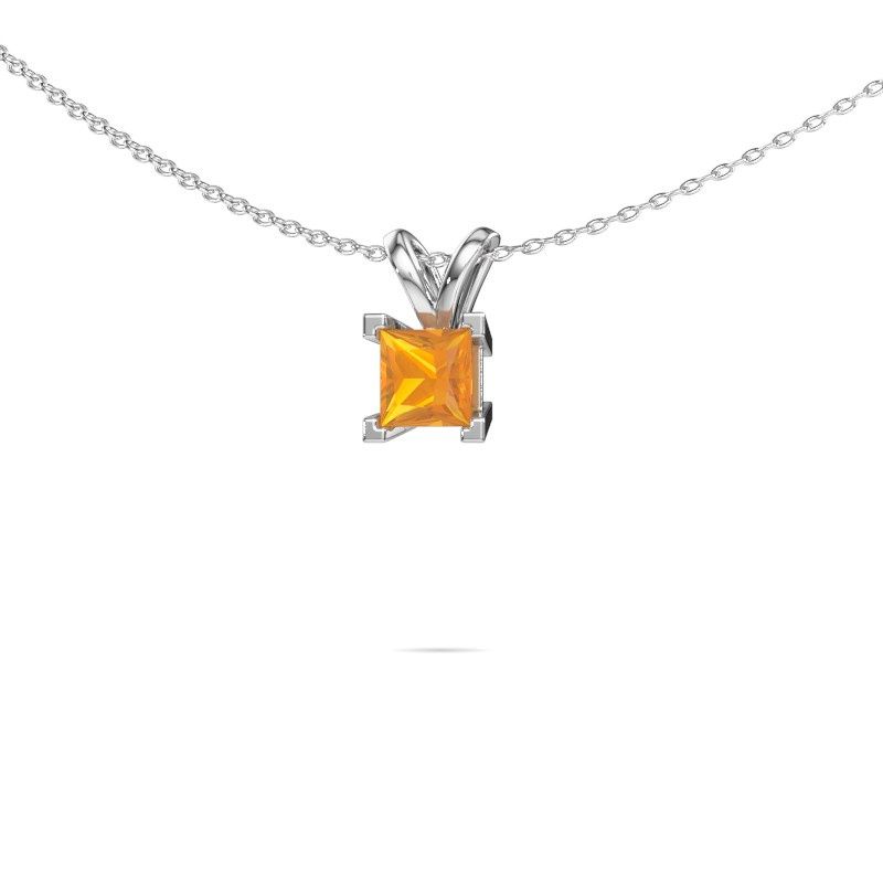 Pendentif Ariane 585 or blanc citrine 5 mm