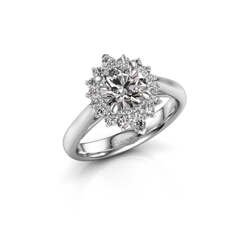 Image of Engagement ring Susan 950 platinum diamond 1.52 crt