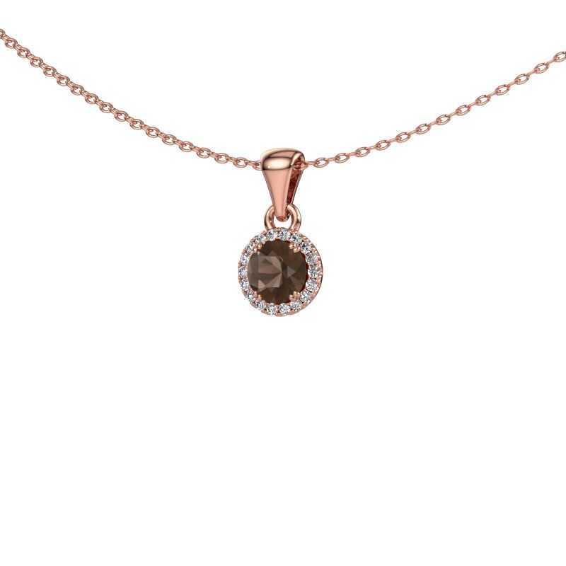 Anhänger Seline rnd 585 Roségold Rauchquarz 4.7 mm