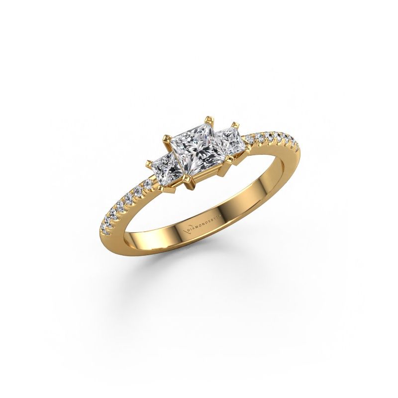 Engagement ring Dorla 585 gold lab grown diamond 0.71 crt