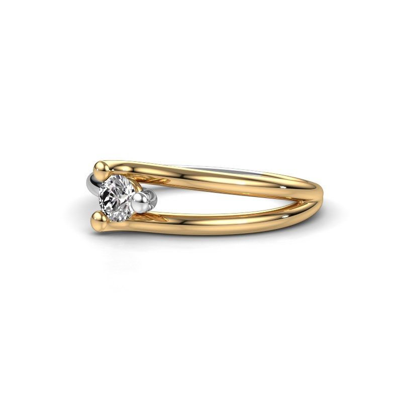 Image of Ring Roosmarijn<br/>585 gold<br/>Lab-grown diamond 0.20 crt