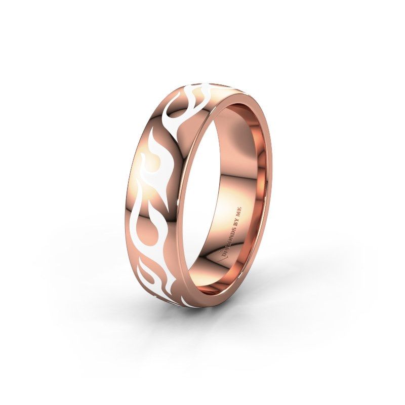Image of Wedding ring WH3050M26B<br/>585 rose gold ±6x2 mm