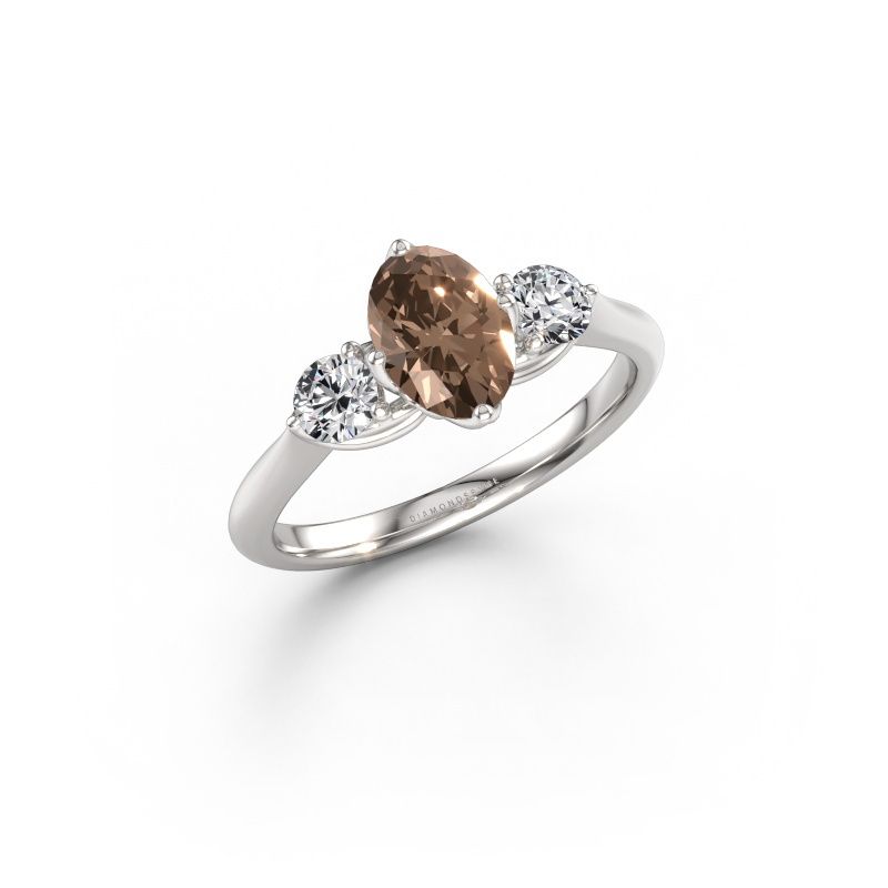 Verlobungsring Vosje OVL 950 Platin Braun Diamant 1.20 crt