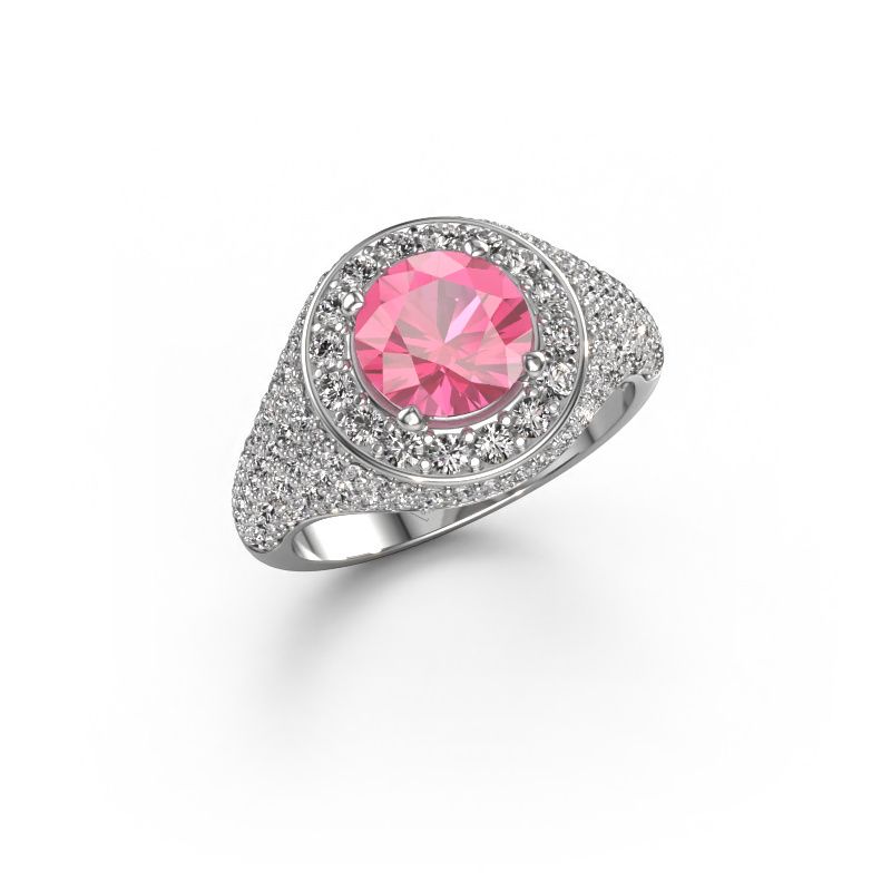Ring Dayle 950 Platin Pink Saphir 7 mm