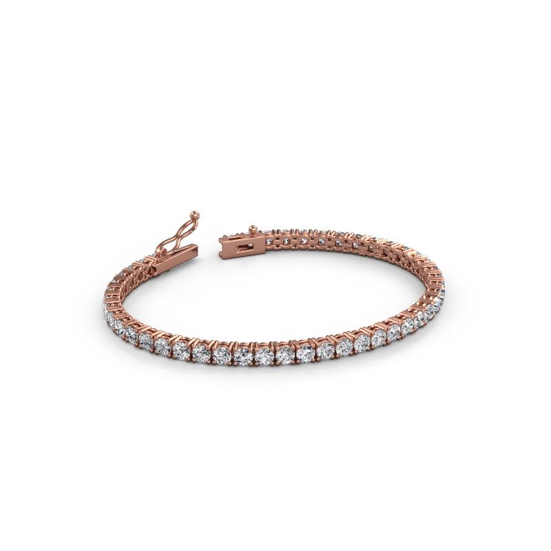 Tennis bracelet Shirley 3.4 lab diamond 585 rose gold 6.75 crt
