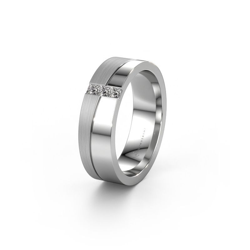 Trauring WH0906L16A 950 Platin Zirkonia ±6 x 1,7 mm