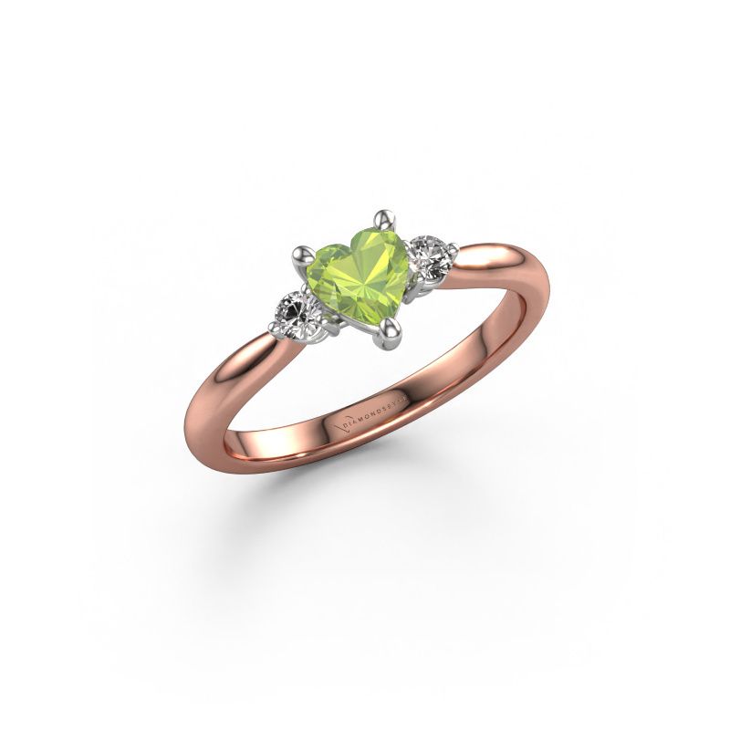 Verlobungsring Lieselot HRT 585 Roségold Peridot 5 mm
