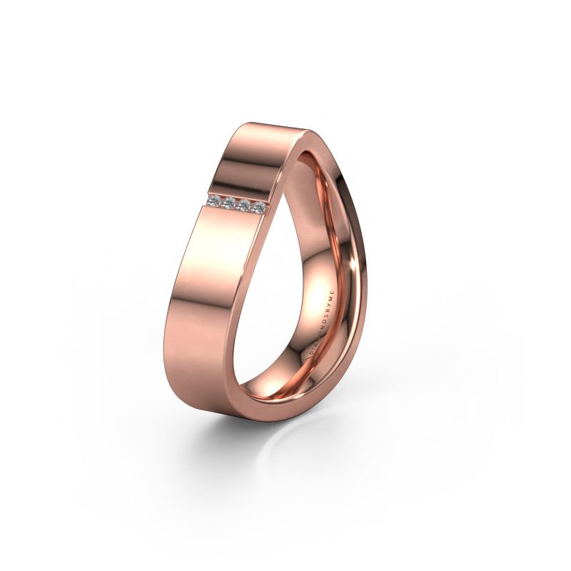 Ehering WH2046LP 585 Roségold Lab-grown Diamant ±5x2.2 mm