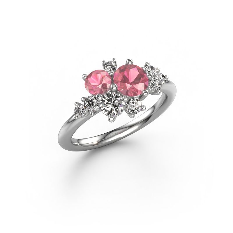 Ring Veronica 950 platinum tourmaline pink 5.4 mm