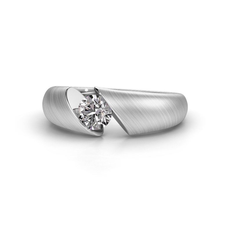 Image de Bague de fiançailles Hojalien 1<br/>585 or blanc<br/>Diamant 0.40 crt