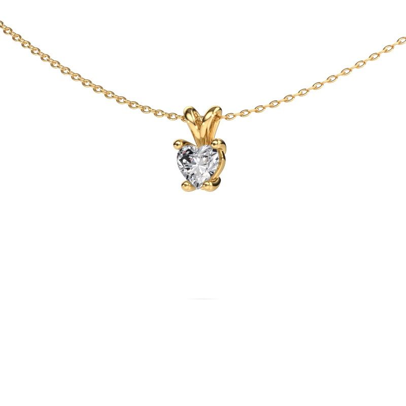 Pendant Sam Heart 585 gold zirconia 5 mm