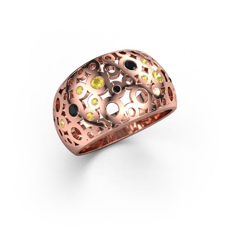 Ring Jaylinn 585 rose gold yellow sapphire 2.2 mm