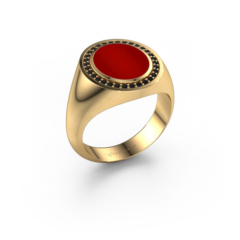 Signet ring Adam 2 585 gold carnelian 12x10 mm