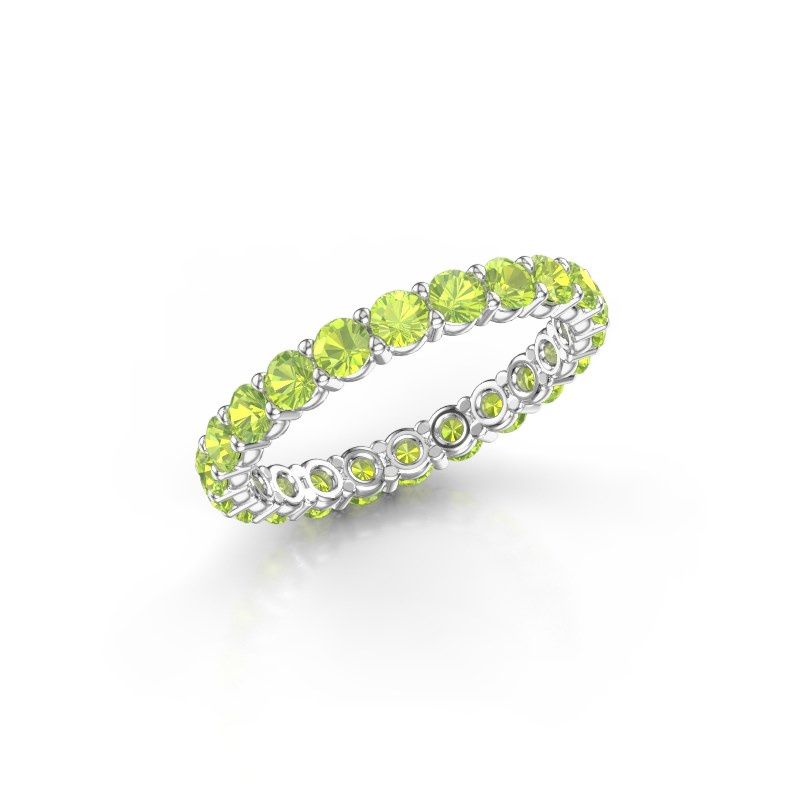 Bild von Vorsteckring heddy rnd 2.7<br/>585 Weißgold<br/>Peridot 2.7 mm