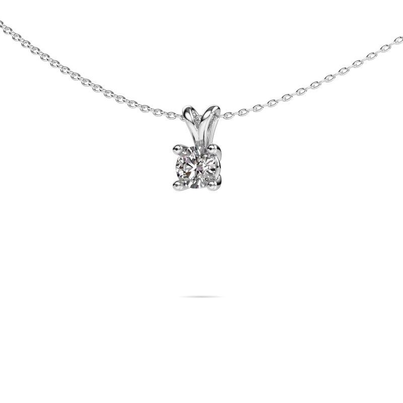 Pendant Sam RND 585 white gold diamond 0.50 crt