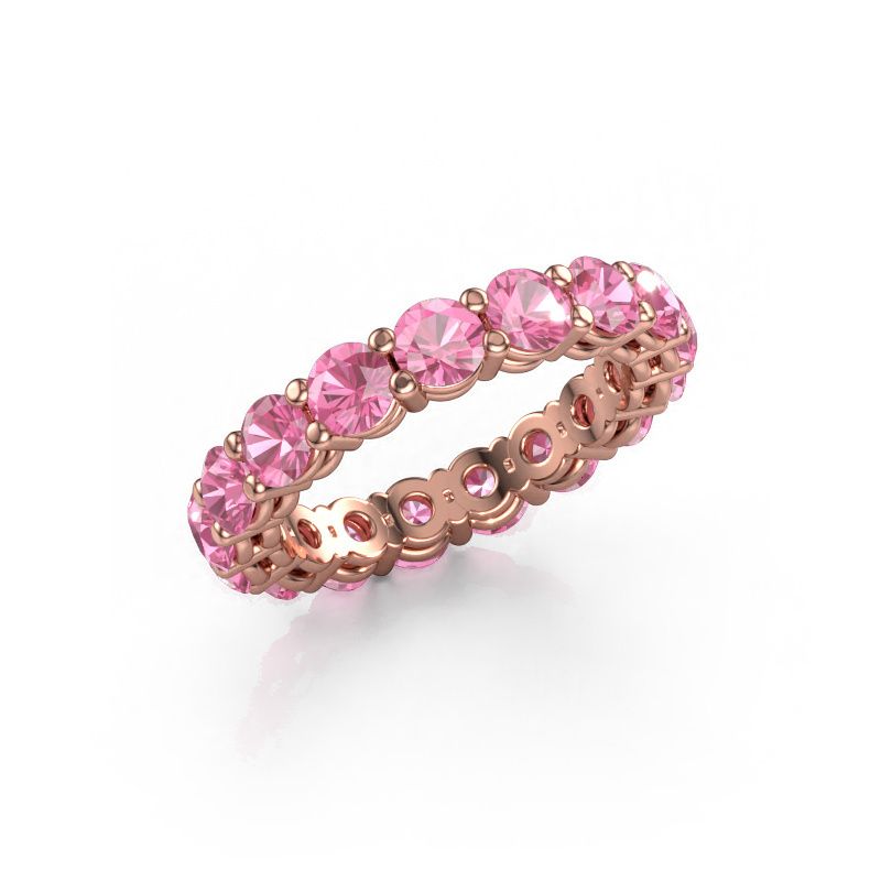 Aanschuifring Michelle full 3.7 585 rosé goud roze saffier 3.7 mm
