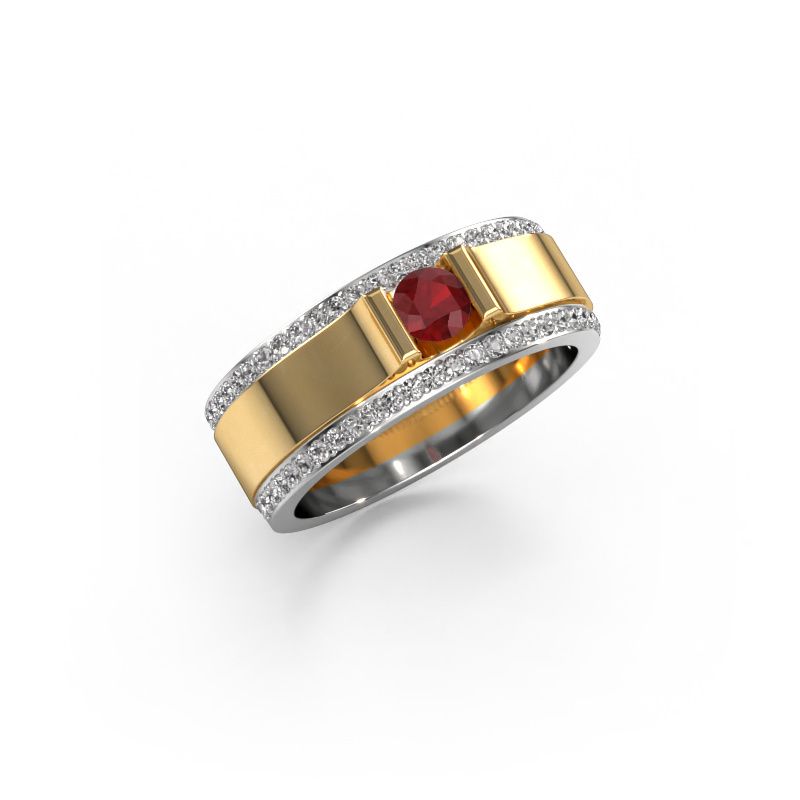 Herren ring Danillo 585 Gold Rubin 4.2 mm