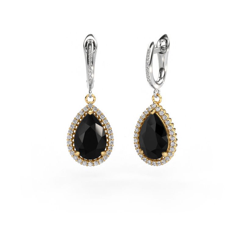 Ohrhänger Tilly per 4 585 Gold Schwarz Diamant 3.60 crt