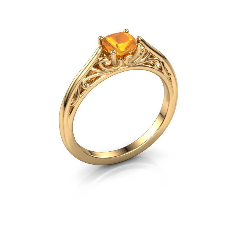 Image of Engagement ring shannon cus<br/>585 gold<br/>Citrin 5 mm
