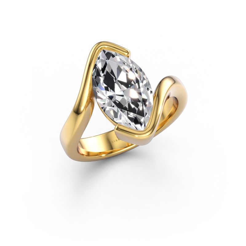 Engagement ring Eve 585 gold lab grown diamond 3.00 crt