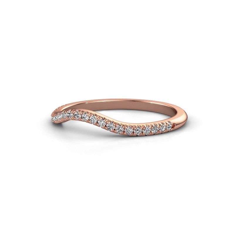 Afbeelding van Aanschuifring SRH0329C10H4<br/>585 rosé goud<br/>Diamant 0.173 crt