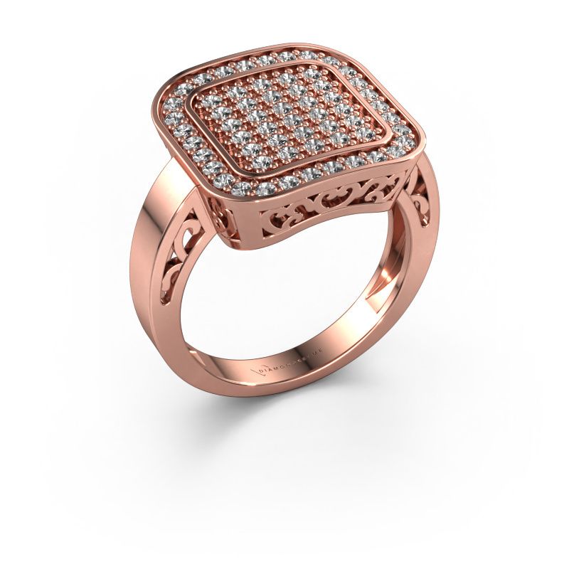 Ring Beatrice 585 Roségold Zirkonia 1.3 mm