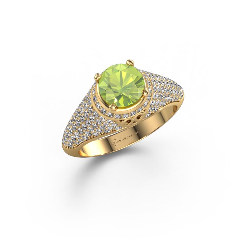 Ring Sharee 585 Gold Peridot 6.5 mm