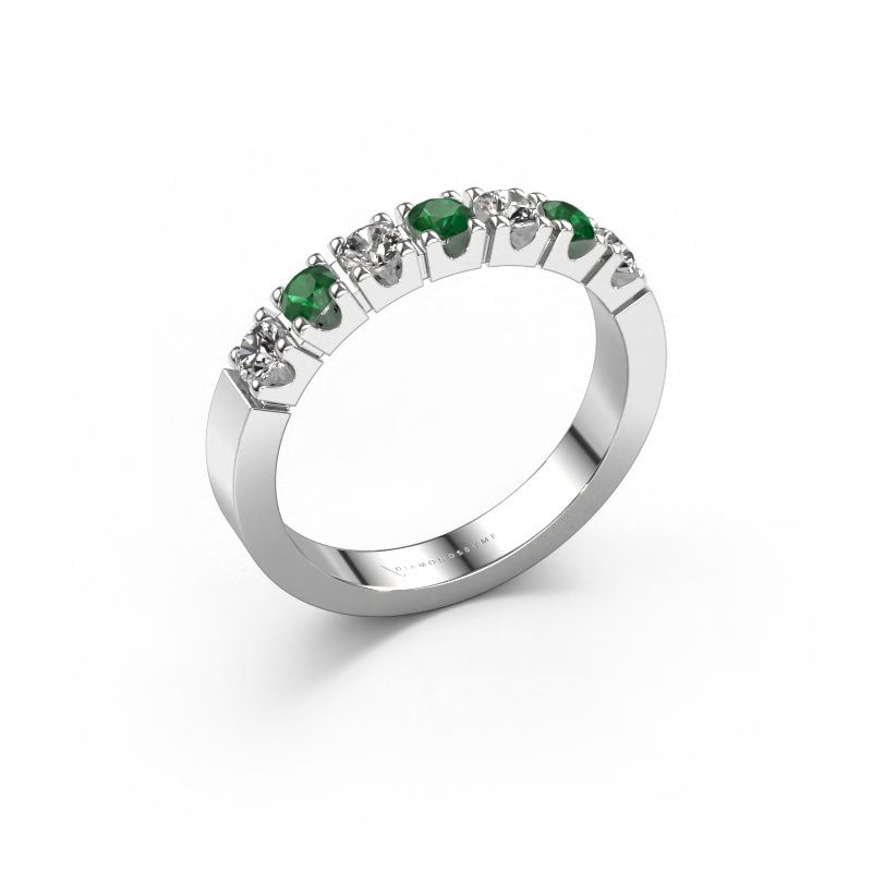Ring Dana 7 950 platinum emerald 3 mm