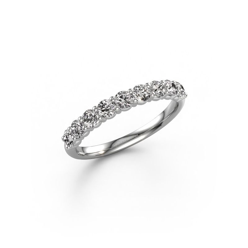 Ring Heddy Half 950 platinum diamond 0.72 crt