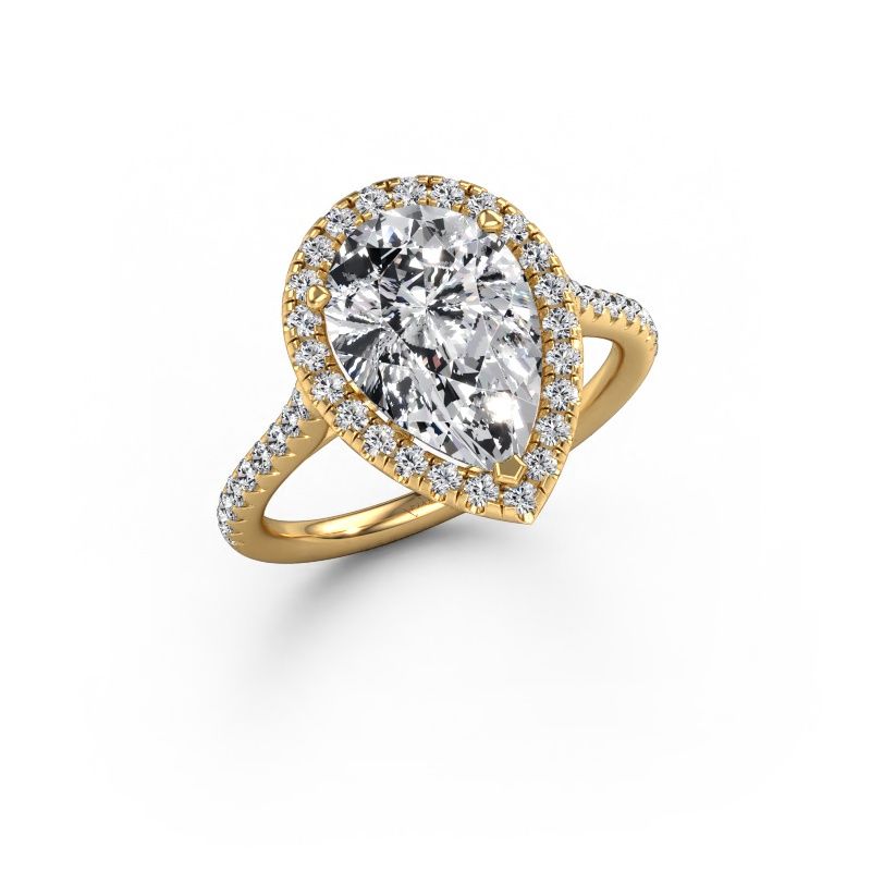 Engagement ring Seline per 2 585 gold lab grown diamond 3.504 crt