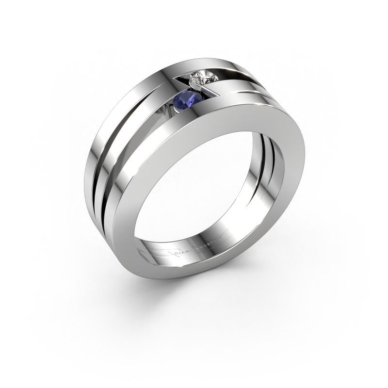 Ring Valerie 585 white gold sapphire 2.7 mm
