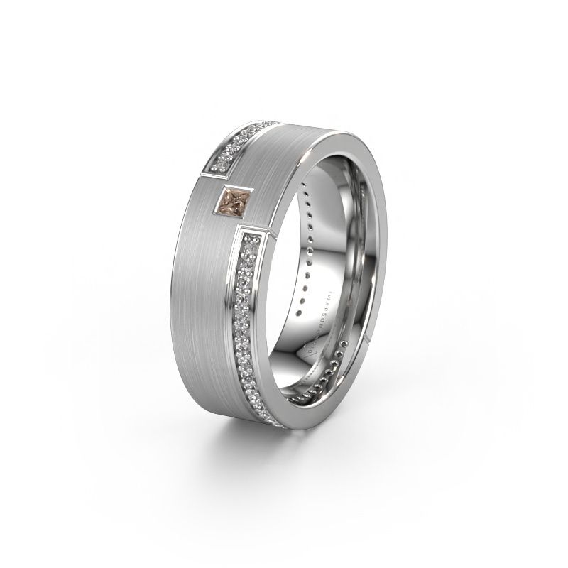 Ehering WH2048L17DM 950 Platin Braun Diamant ±7x2.4 mm
