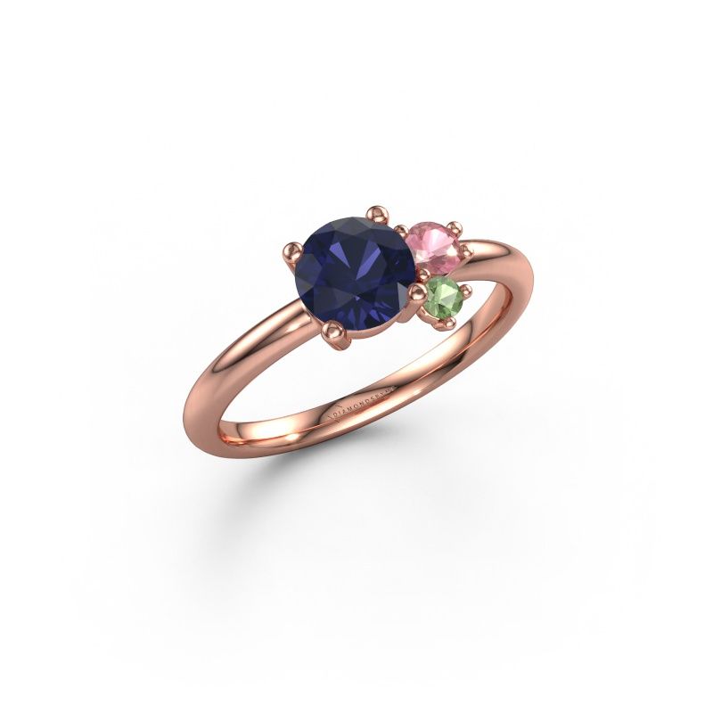 Bague Anouk 585 or rose saphir 6 mm