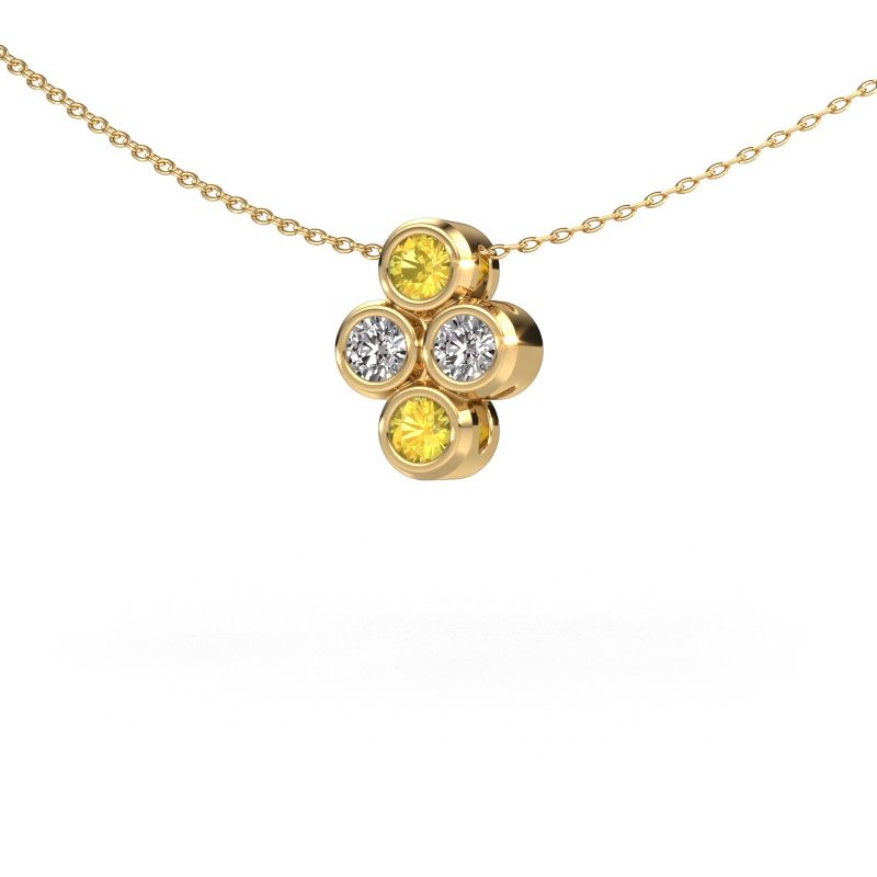 Anhänger Judi 585 Gold Gelb Saphir 3.4 mm