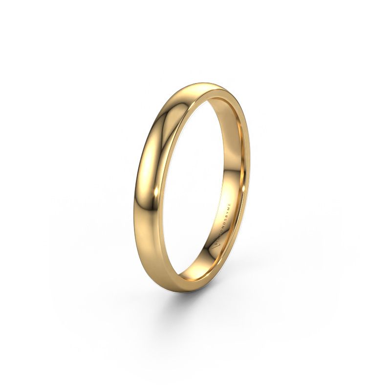 Wedding ring WH0100M23AP 585 gold ±0.12x0.07 in