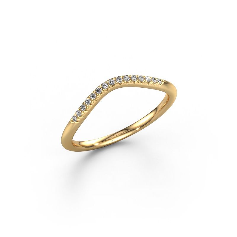 Vorsteckring SR10C2H 585 Gold Lab-grown Diamant 0.075 crt