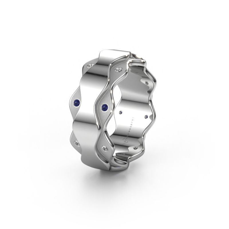 Ehering WH2033L 585 Weißgold Saphir ±7x2.4 mm