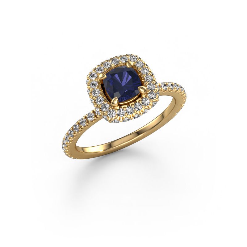 Engagement ring Talitha CUS 585 gold sapphire 5 mm