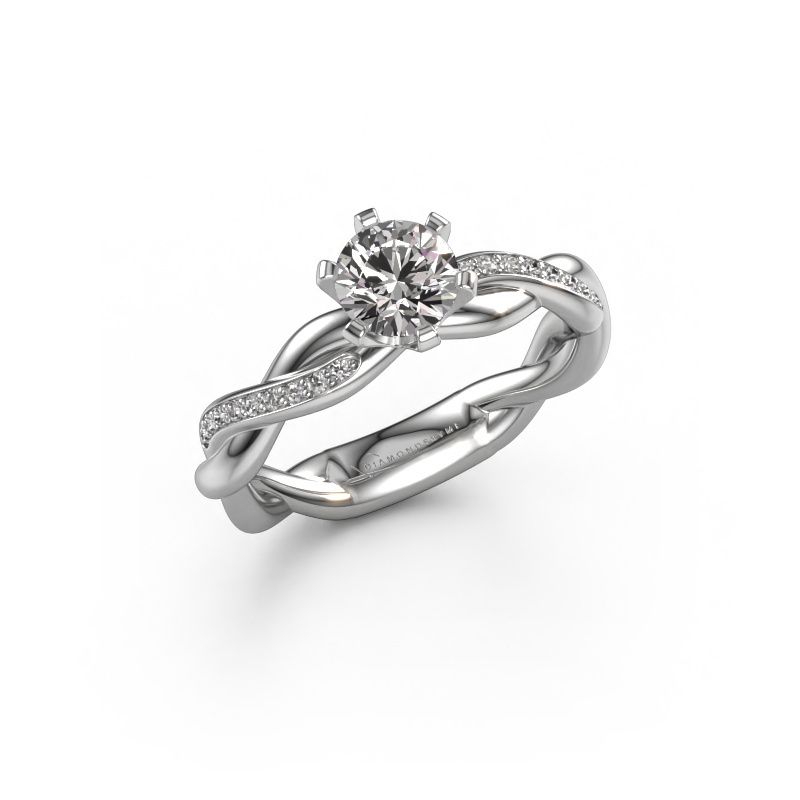 Engagement ring Page 585 white gold diamond 0.60 crt