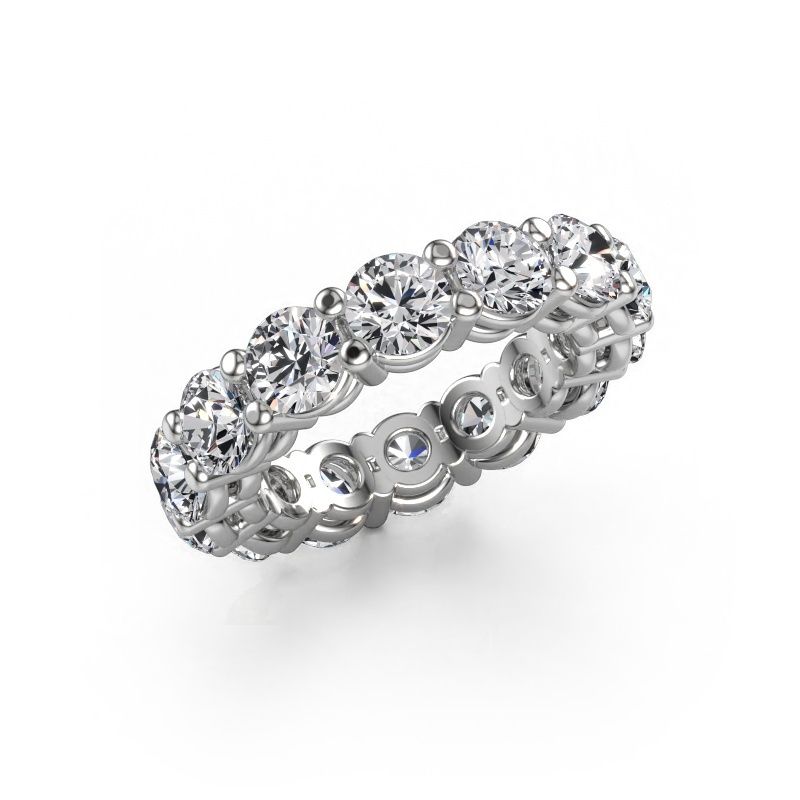 Stackable ring Michelle full 4.7 950 platinum lab-grown diamond 6.00 crt