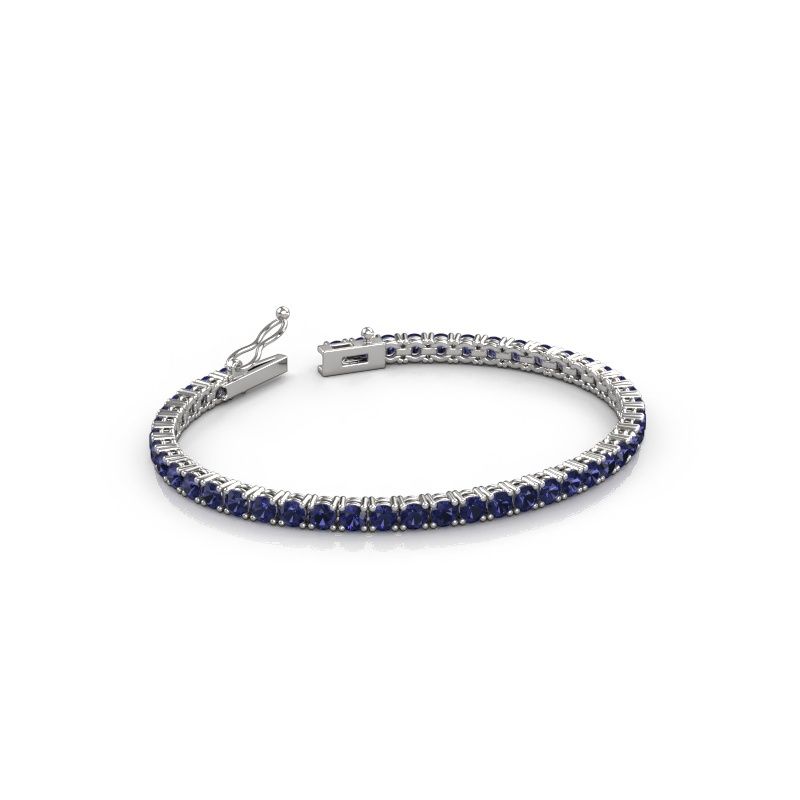 Tennis bracelet Shirley 3.4 585 sapphire white gold 3.4 mm