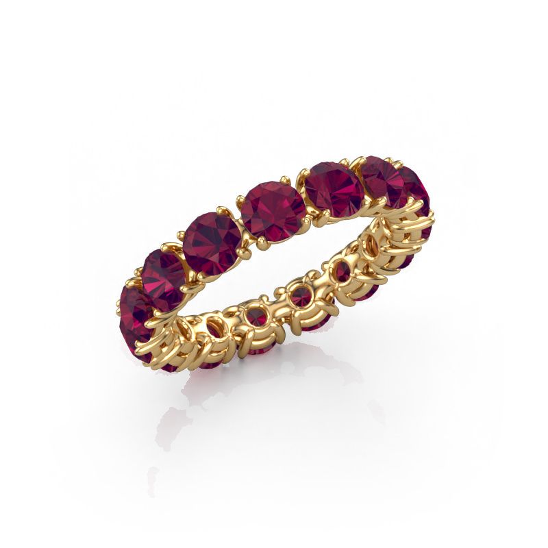 Ring Vivienne 4.2 585 goud rhodoliet 4.2 mm